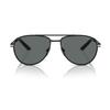 Prada Solid Lens Metal Irregular Shape Sunglasses Men sunglasses Black PRA54S1BO5Z1
