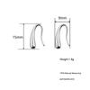 ANENJERY Индивидуальные серьги с каплями воды, серебряные серьги из розового золота, серебряные маленькие милые серьги для женщин и девочек, подарки S-E1160