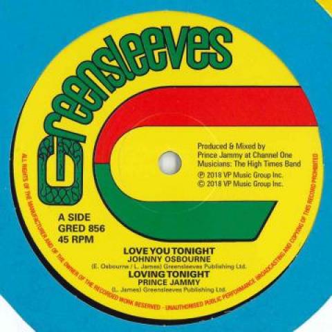 Пластинка 12 дюймов JOHNNY OSBOURNE - Love You Tonight; Люблю сегодня вечером / GRED856 Greensleeves 2018 Великобритания Регги, Ска и Даб