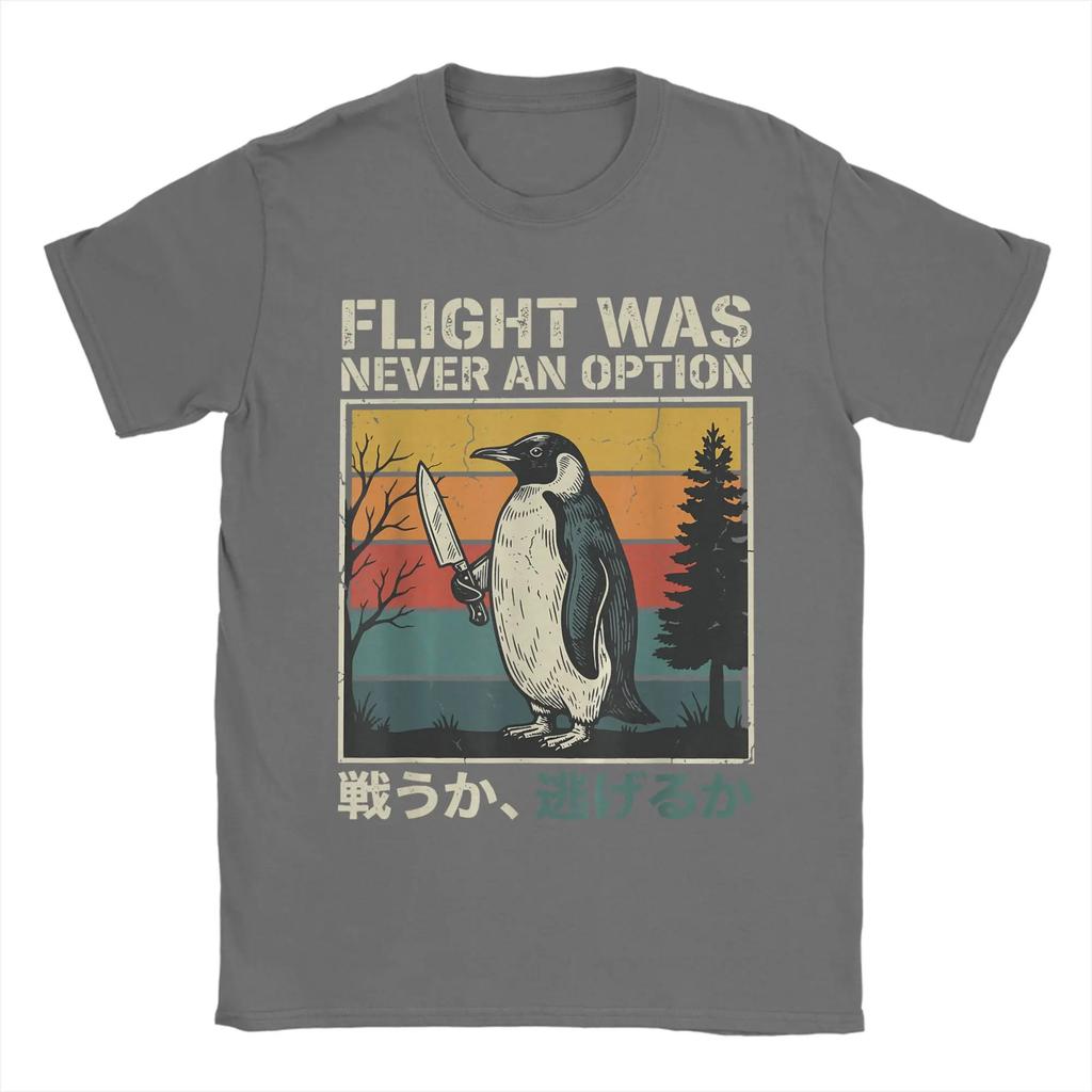 Flight Was Never An Option Tshirt Summer Cotton T Shirts For Couple Hip Hop Casual Tshirt Short Sleeve Y2k Fun Clothing