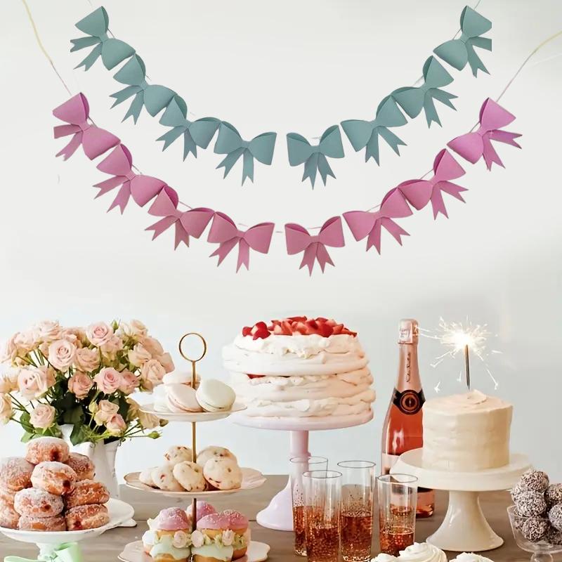 1 шт. настенное украшение на день рождения, свадебный душ, бант, подвесной бант, сделай сам, принадлежности для тематической вечеринки, баннер для вечеринки, реквизит для фотосъемки, 5 цветов