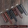 Классический ремешок для часов из натуральной кожи для Swatch Yrs403 412 402G Series, изогнутый вогнуто-выпуклый ремешок из коровьей кожи 21 мм, аксессуар для мужских часов