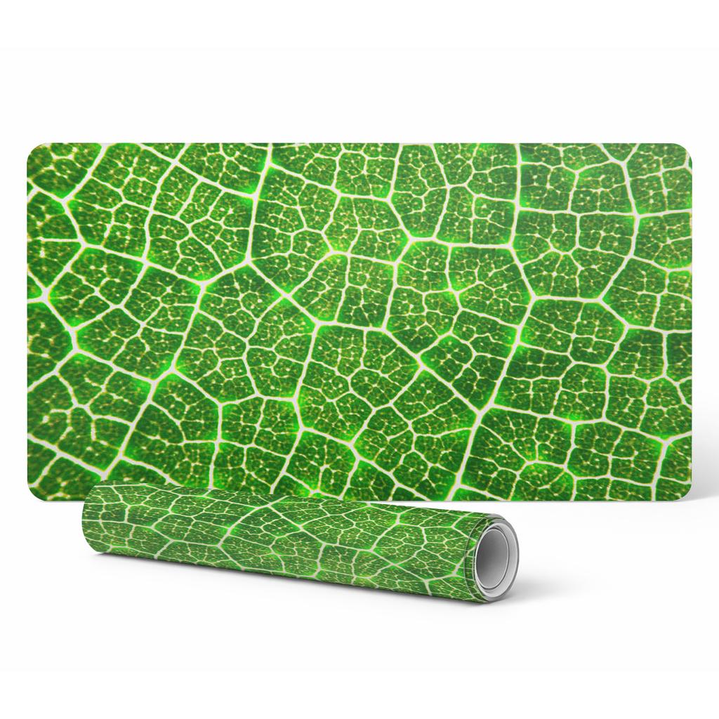 Vinyl Protective Workplace Mat Leaf Close-Up 90x45 cm