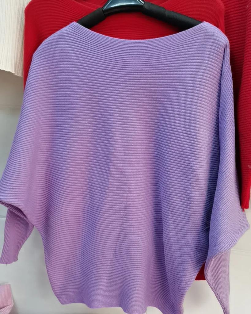 Autumn and Winter Hot Selling One-neck Bat Sleeve Plus-size Women's Pullover Knit Base Layer