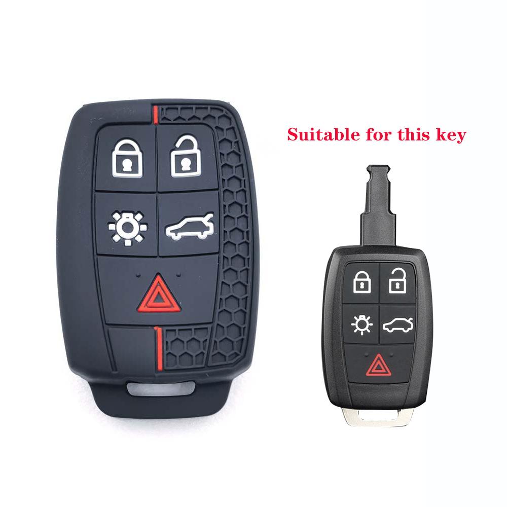 Стильный силиконовый чехол-защита для брелока Volvo C30 C70 S40 V40 V50 2008 2009 2010 2011 5 кнопок Корпус Аксессуары