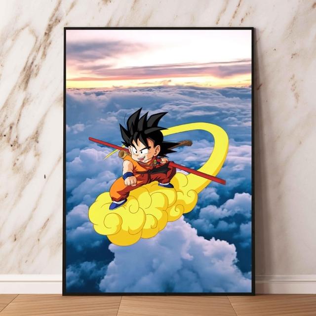 Фотографии персонажей аниме Dragon Ball Goku, подарки на день рождения, детские фигурки, украшение на стену, современный домашний декор для детской спальни