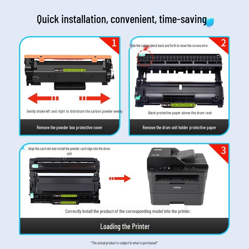 DeYin Compatible TN2425 Toner & DR2450 Drum Units for Brother Printers