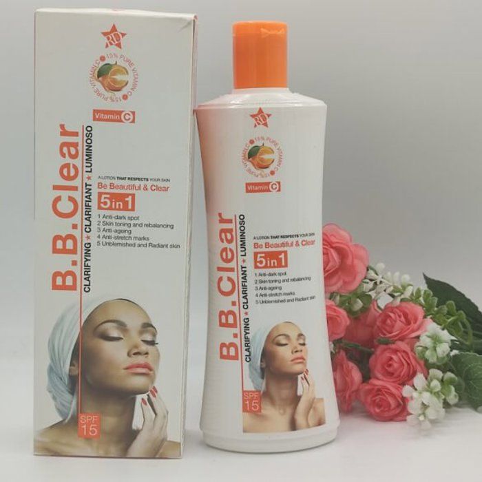Lait B B Clear a La Vitamine C Et Acides Des Fruits Éclaircissant Et Anti Taches