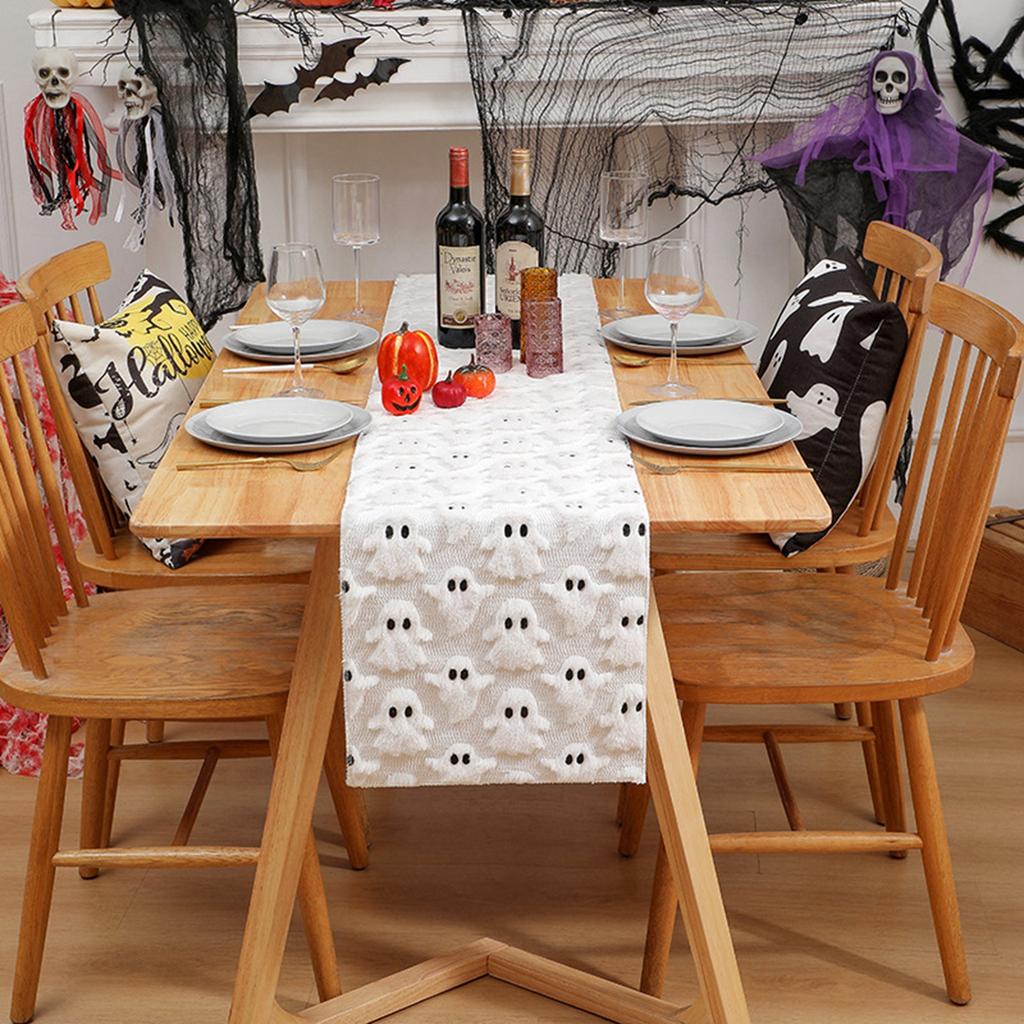Halloween Tablecloth, Three-dimensional Table Flag Tablecloth, Family Gathering Tablecloth Decoration