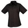 Premier Womens/Ladies Poplin Short-Sleeved Blouse