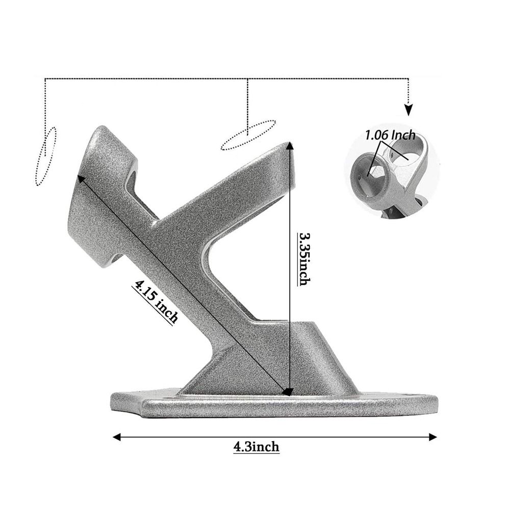 Adjustable Flagpole Base Wall-mounted Flagpole Bracket Accessories Windsock Pole Holder Flag Pole