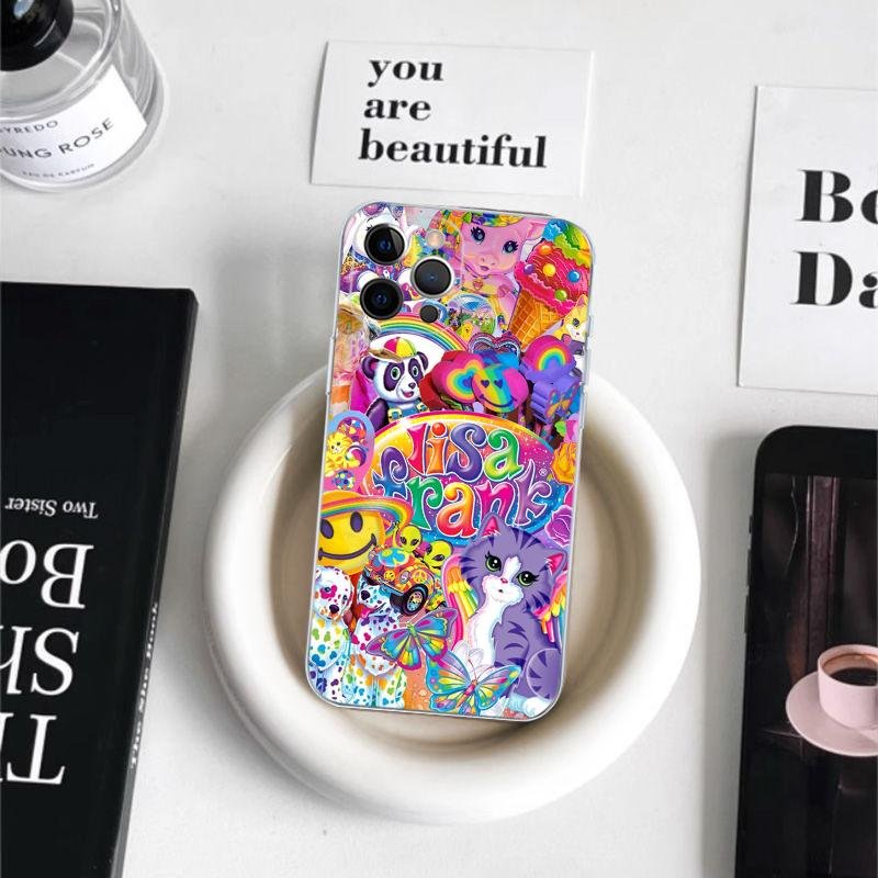 Lisa Frank Art Phone Case For iPhone 16 15 14 11 12 13 Mini Pro XS Max Cover 6 7 8 Plus X Funda Shell