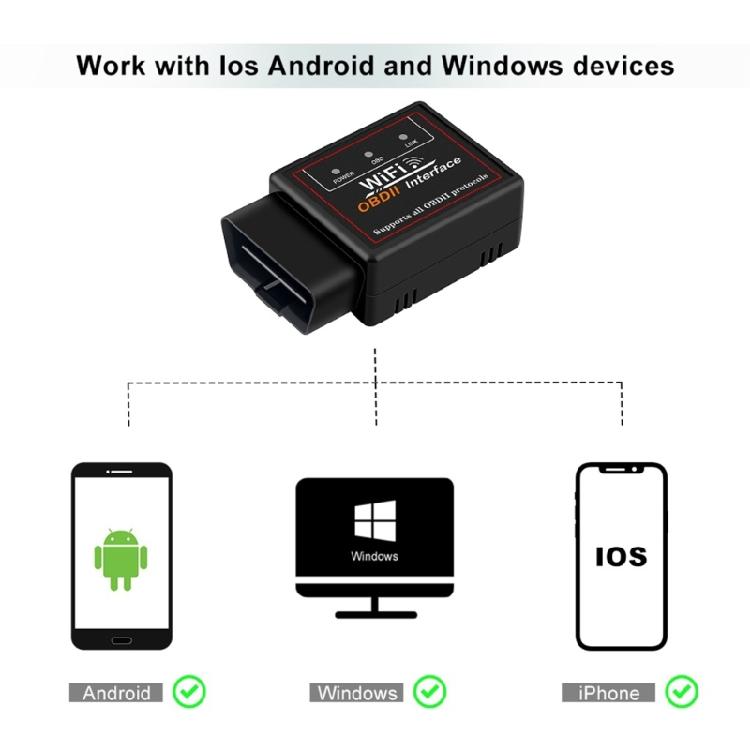 WIFI V1.5 PIC18F25K80 OBDII Сканер Читатель Кодов Неисправностей Двигателя Автомобиля Диагностический Инструмент