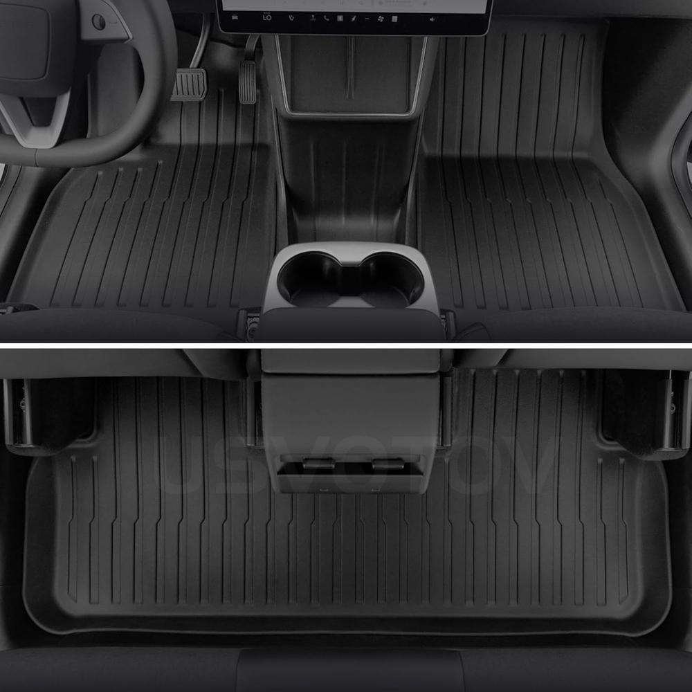 Floor Mats for Tesla Model Y Standard  2026 Trunk Mat Cargo Liner Backrest Mats Accessories [Not Fit Premium and Performance]
