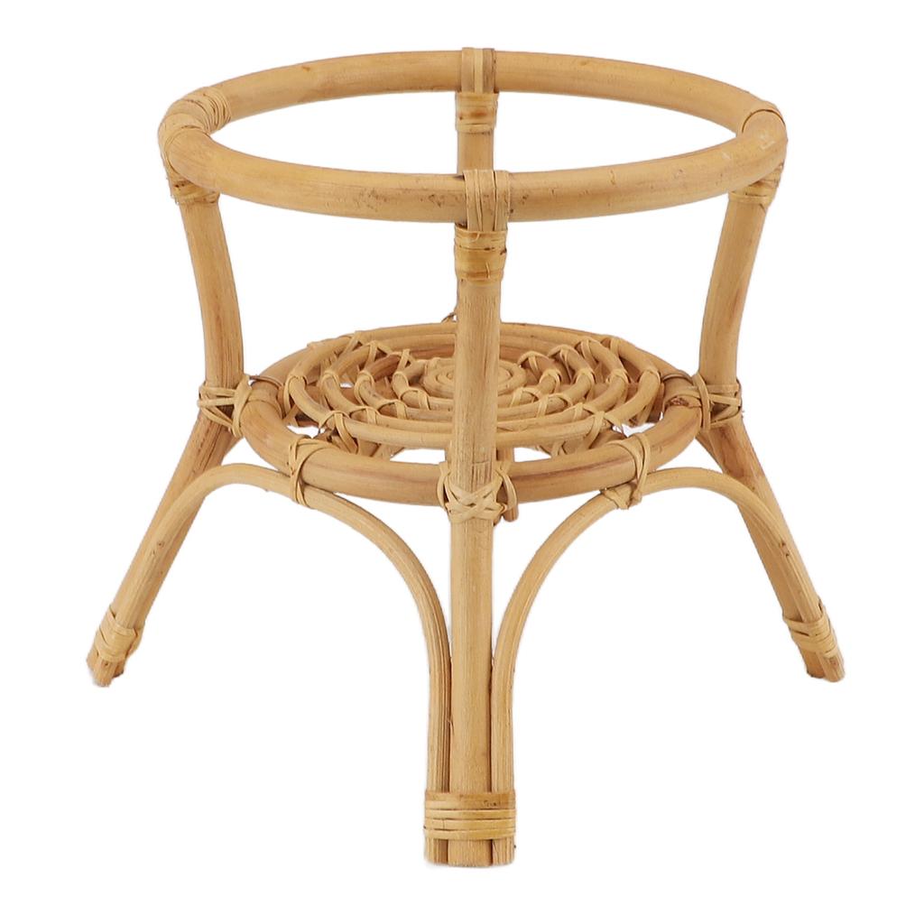 Plant Stand Flower Pot Rack Rattan Minimalist Stable 9.4in Diameter Planter Holder for Indoor