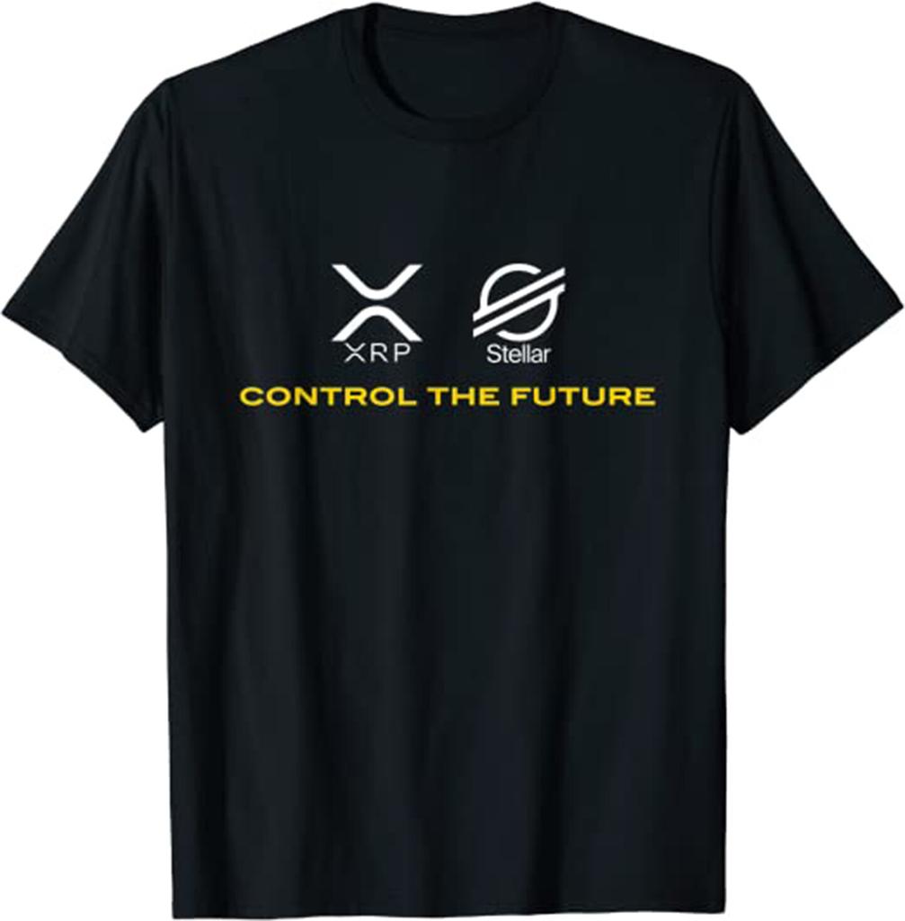 Cryptocurrency t-shirt XRP XLM Coin Control the Future T-Shirt, Coin XRP Tee