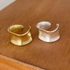 Кольца из стерлингового серебра 925 пробы для женщин, простые, открытые на палец, старинные, золотые, широкие, плоские, аллергенные, для вечеринки, дня рождения, подарка