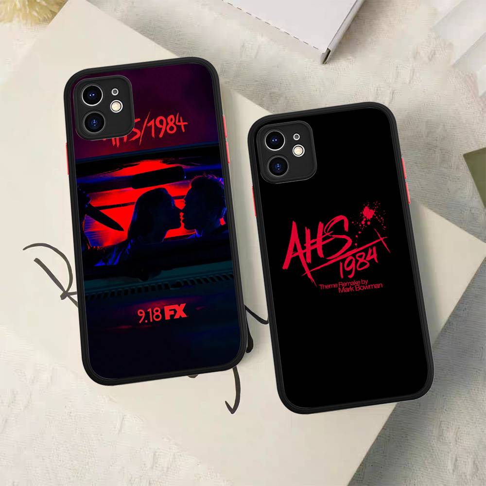 American Horror Story AHS 1984 Matte Translucent Phone Case For Iphone 16 ProMax 15 14 13 12 11 X XS PRO Plus