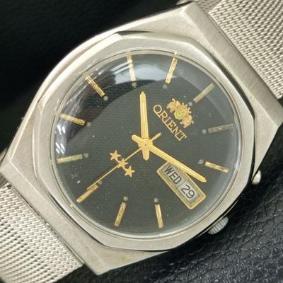 ВИНТАЖНЫЕ АВТОМАТИЧЕСКИЕ ЧАСЫ ORIENT 46943 ЯПОНИЯ МУЖСКИЕ ОРИГИНАЛЬНЫЙ ЦИФЕРБЛАТ a704988-1