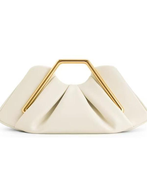 Ретро Облачная Сумка 2025: Женская вечерняя сумка-клатч с плиссировкой и дизайном, подчеркивающим форму лица