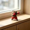Милая фигурка капибары, напечатанная на 3D-принтере, забавная скульптура боксирующей капибары, коллекционный ornament животного для декора дома, офиса, рабочего стола