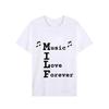 2023 Мужская футболка MILF Music I Love Forever с коротким рукавом Мужская свободная футболка Мужская лучшая брендовая новая мужская футболка с коротким рукавом