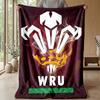 Wales Rugby Flannel Fleece Blanket Cozy Warm Throw Blanket For Couch Bed Travel All Season Use