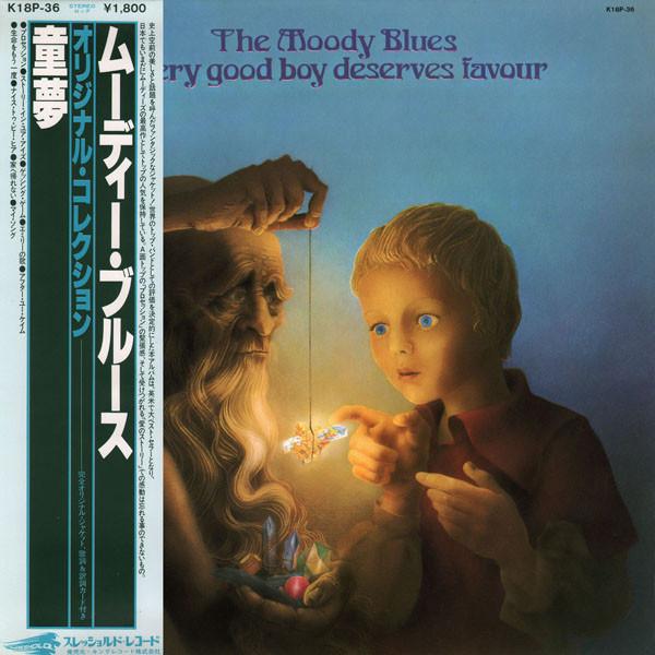 Виниловая пластинка MOODY BLUES Every Good Boy Deserves Favour K18P36 THRESHOLD 1980 Япония Obi Рок Б/у
