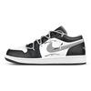 Кроссовки Air Jordan 1 Low Vintage Баскетбольные Унисекс Черный Белый Серый 553558-040(Team47-AJ)