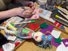 Canvas Doll Whoopie Skull, Medium, 17x6x6cm, Message, Colored Paper, Gift, Art Workshop, Present, Get Well Gift, Celebration