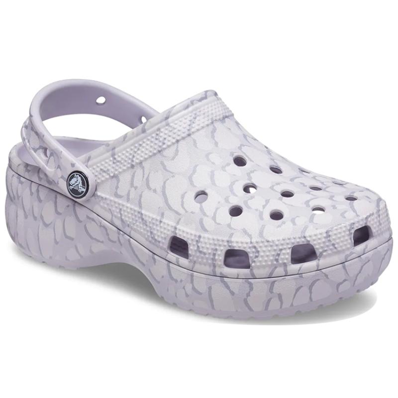 Crocs Классические клоги Платформа 4 Противоскользящие Женские Фиолетовые
