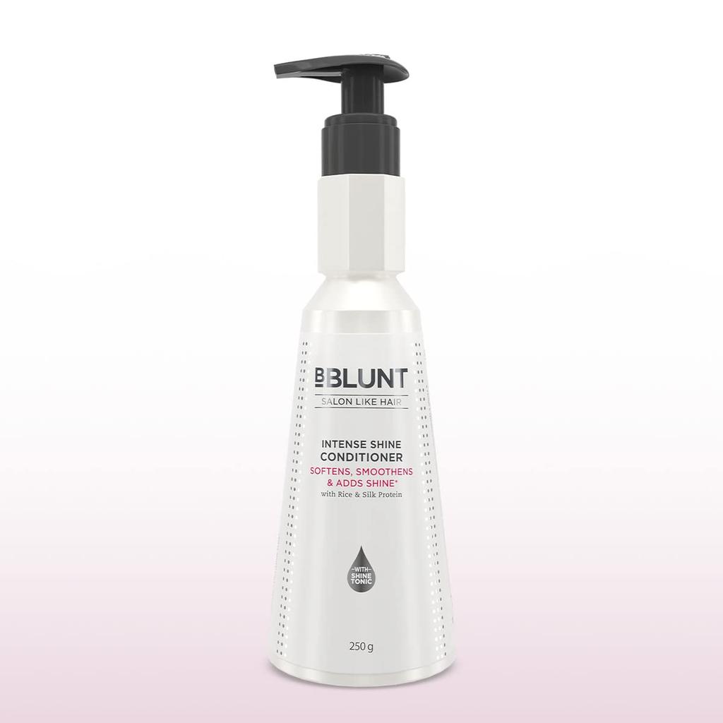 BBLUNT Intense Shine Conditioner For All Hair Types Deep Conditioning For Soft Smooth Glossy Hair Salon Finish 250 g