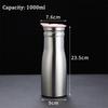 Large Capacity Stainless Steel Cold Water Jug 1000ml Heatproof Jug  Refrigerator Storage