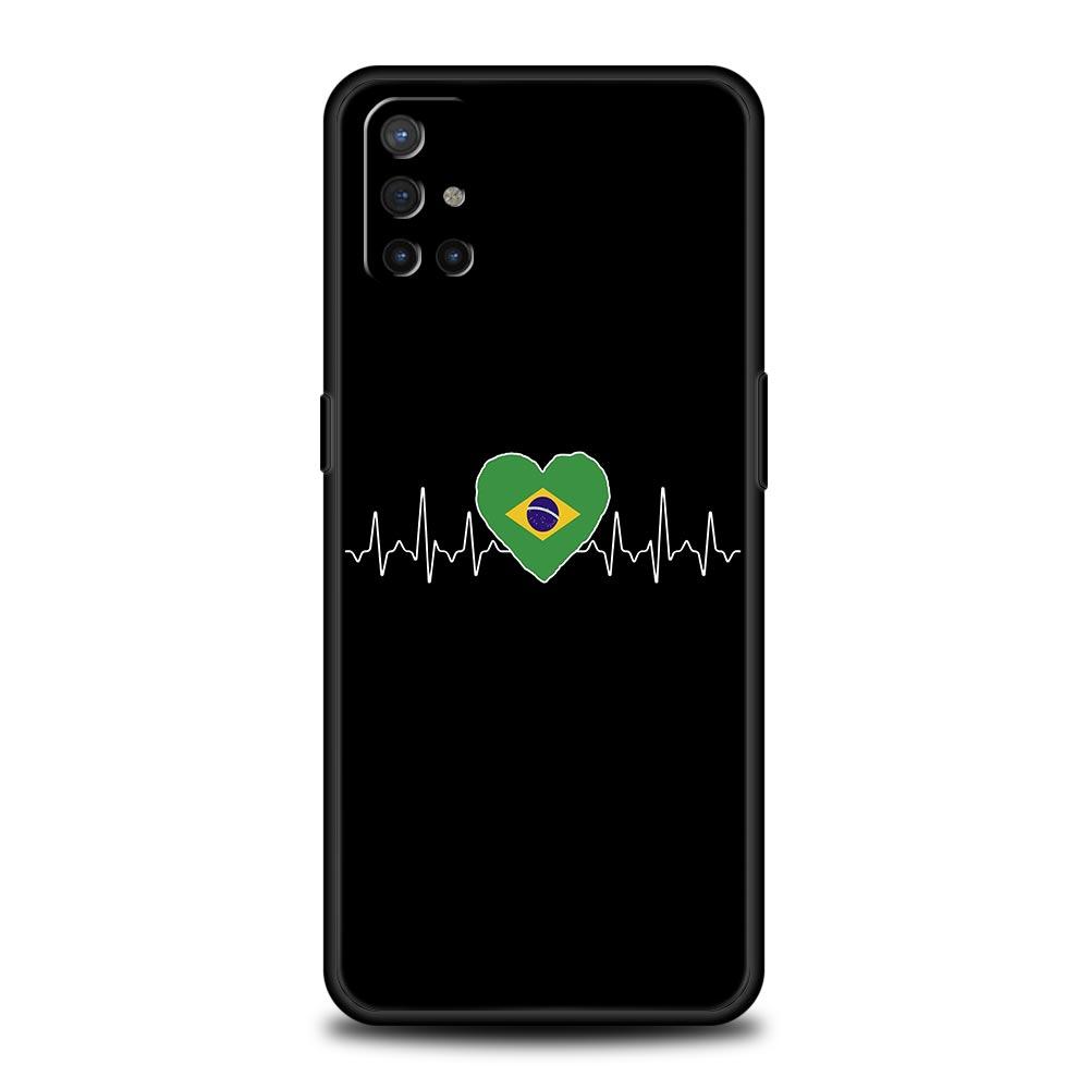 Чехол для телефона OnePlus 10 9 Pro 9T 9R 9RT 8T 8 7 6T 7T Nord 2 CE 5G N200 N100, защитный чехол с бразильским флагом, футболом