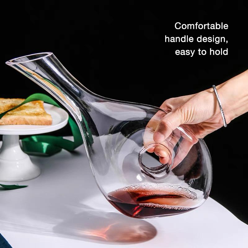 Винный графин, хрустальный аэратор для вина, выдуваемый вручную без свинца, хрустальное стекло с фаской в форме улитки, подарочные аксессуары для вина