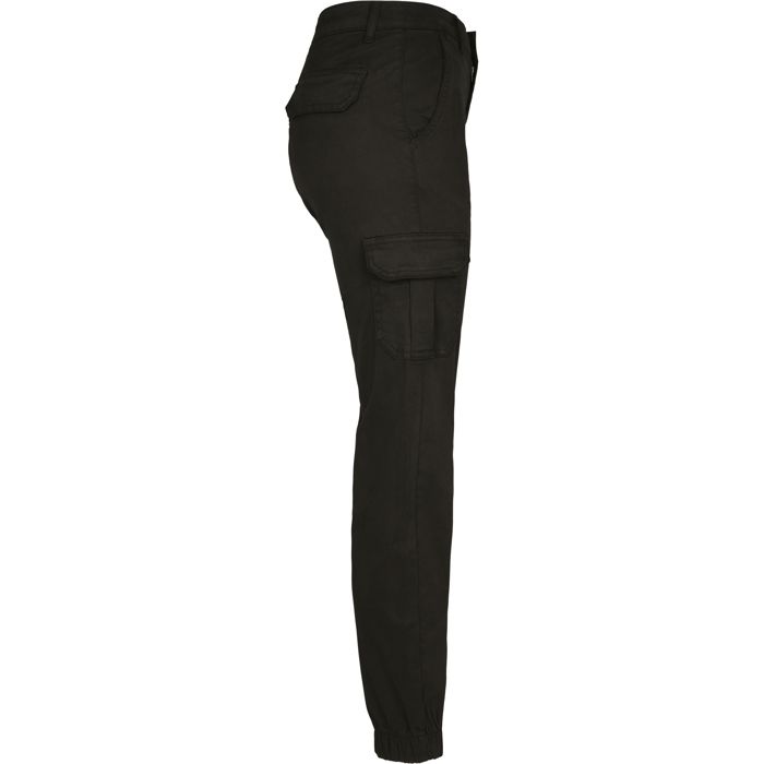 Pantalon femme - Urban Classic - Cargo - Taille haute - Noir - Poches cargo