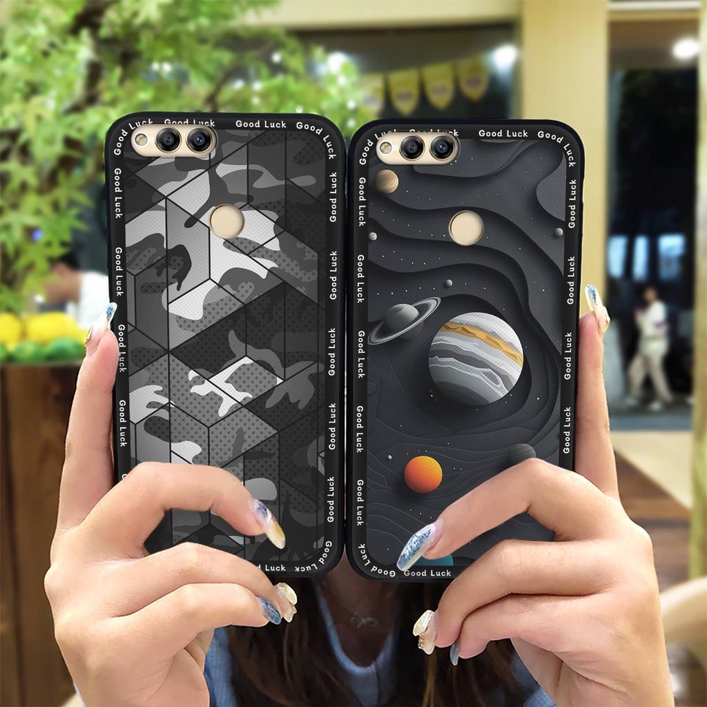 Fashion Design Soft Case Phone Case For Huawei Honor 7X/Mate SE Shockproof Full Wrap Back Cover Cartoon Protective Cover