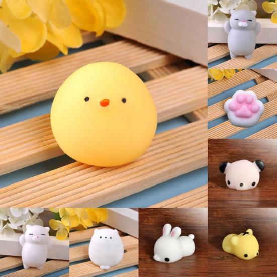 Мягкие силиконовые игрушки-антистресс в виде животных для детей и взрослых