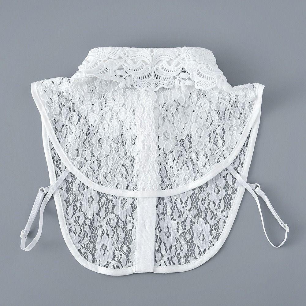 Съемный Кружевной Воротник-Обманка Новый Модный Лацкан Половина Рубашки Женский Девочки