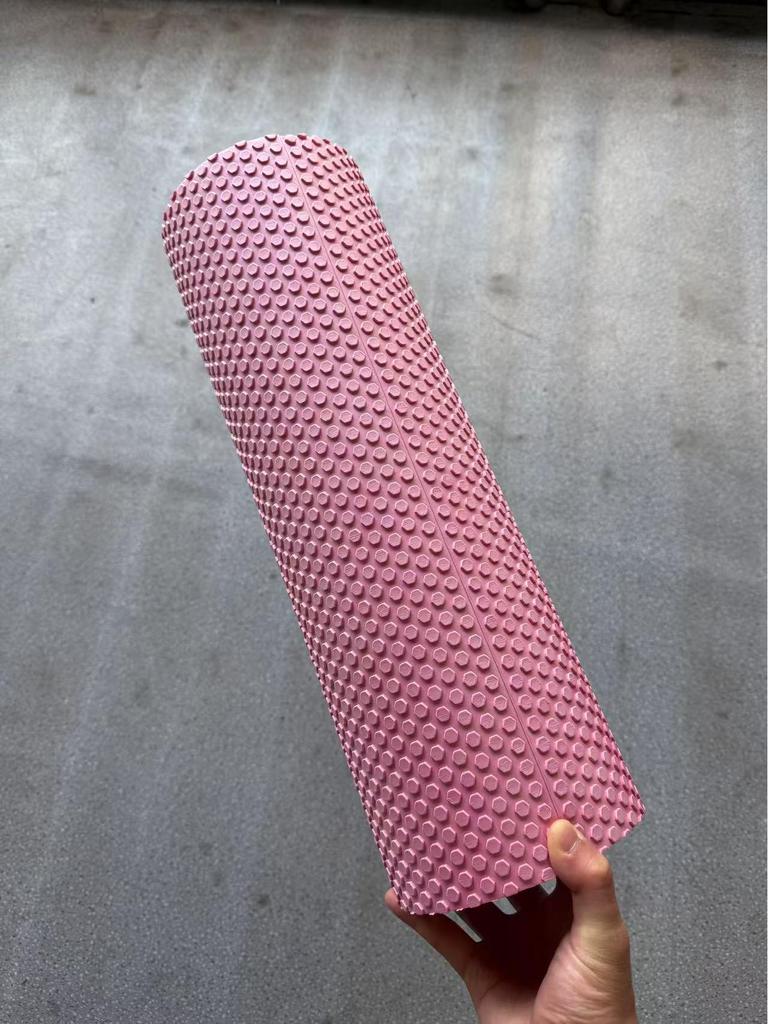 Твердый ролик из пены EVA с сетчатым рисунком для расслабления мышц и массажа для йоги