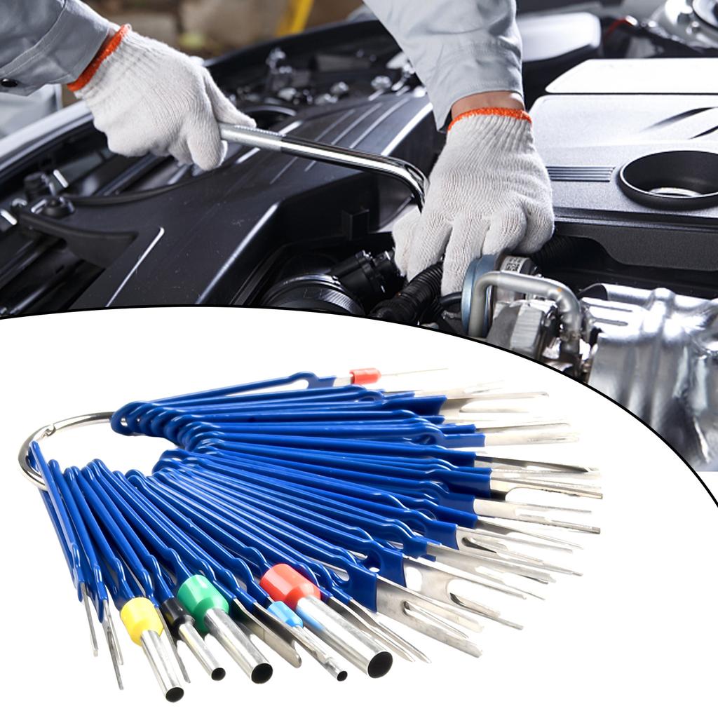 36Pcs Terminal Removal Tool Kit Depinning Tool Electrical Connector Pin Removal Terminal Disassembly Tools Car Pin Extraction