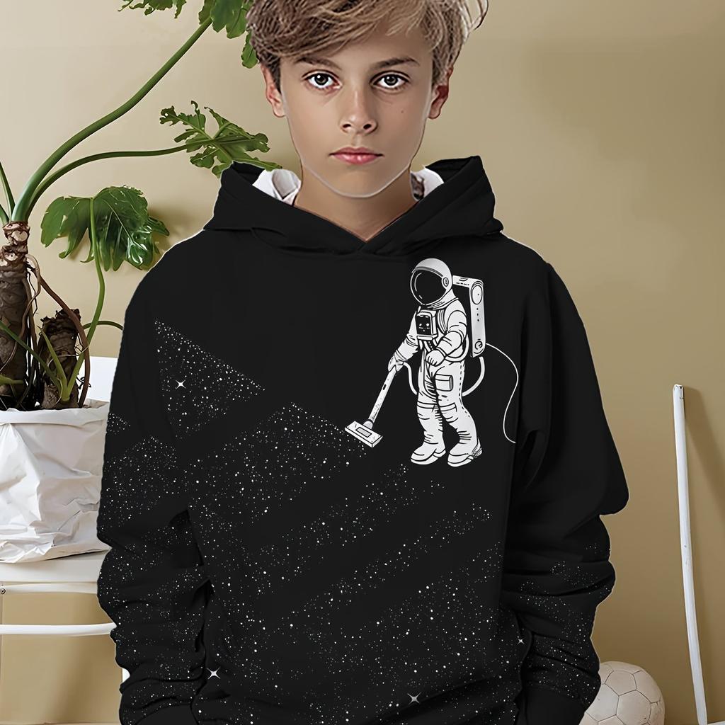 Kids Clothes Boys Hoodies Long Sleeve Fashion 3D Astronauts Print Children Spring Fall Clothes Casual Outdoor Boys Clothes Tops