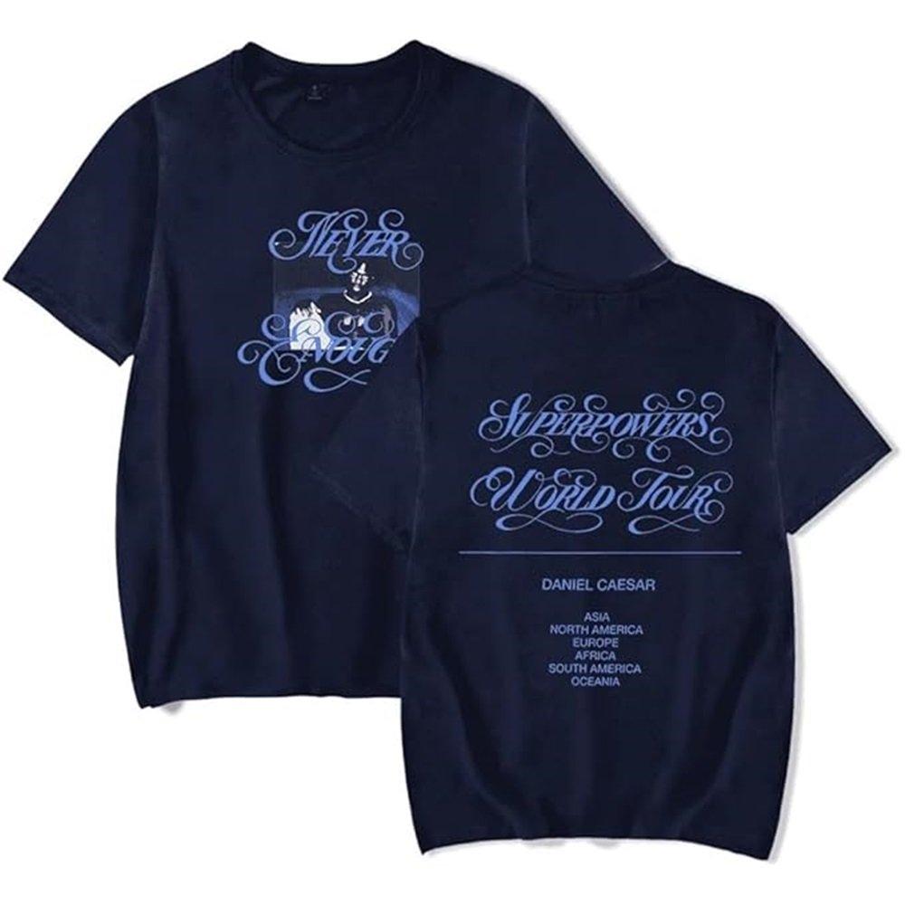 Daniel Caesar Tour 2025 Tshirt Women Unisex Casual Short Sleeve Printed Fashion Summer Tops Tee