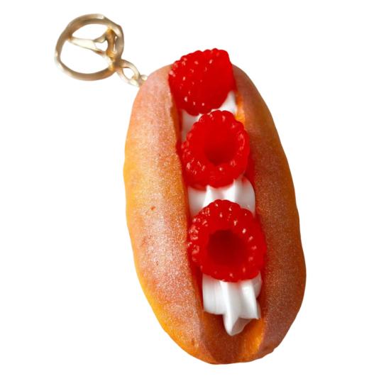 Simulated Food Squeeze Toy Keychain Stress Relief Bread Dessert Key Ring