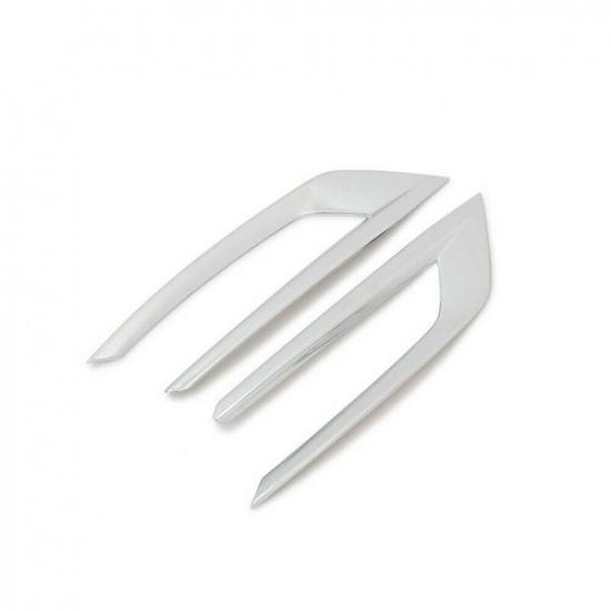 For Volvo XC60 2018-2021 Chrome Front Fog Lamp Light Decor Cover Trim 2PCS