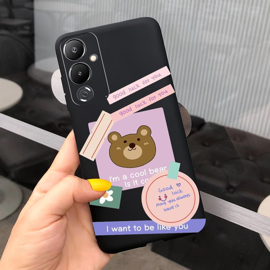 For Pova 4 Pro Pova4 Phone Case Soft Silicone Luxury TPU Fundas For Tecno Pova LD7 Pova 4Pro LG8n Cool Black Matte Bumper Capas
