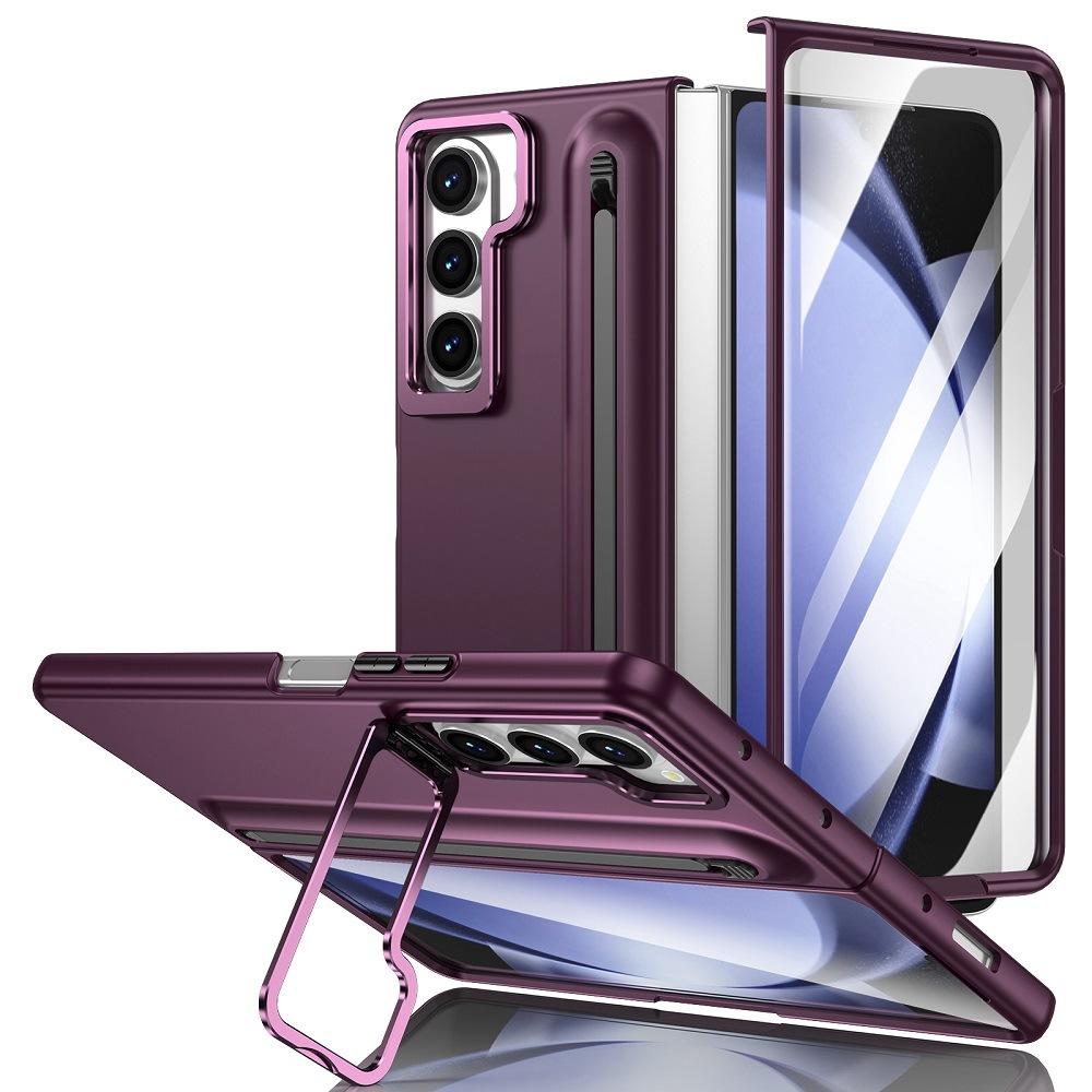 For Samsung Galaxy Z Fold 7 6 5 4 3 Galaxy Fold 7 Metal Lens Holder Phone Case Screen Glass Film S Pen Slot Shockproof Cover