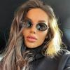 Женские овальные солнцезащитные очки в стиле панк, женские винтажные металлические оправы, маленькие очки, оттенки UV400