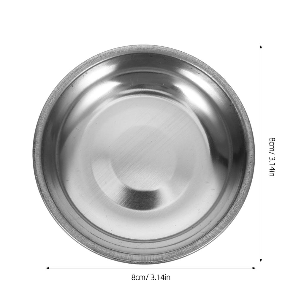 12 Pcs Stainless Steel Plate Prep Bowls for Cooking Food Dipping Small Metal Sauce Cups Kitchen Mixing