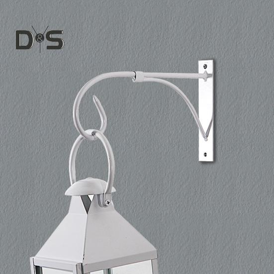 Железный настенный крючок для кашпо, кронштейн для цветочных горшков, настенный крючок в винтажном стиле с изогнутым наконечником для подвешивания корзин, фонарей, кормушек для птиц